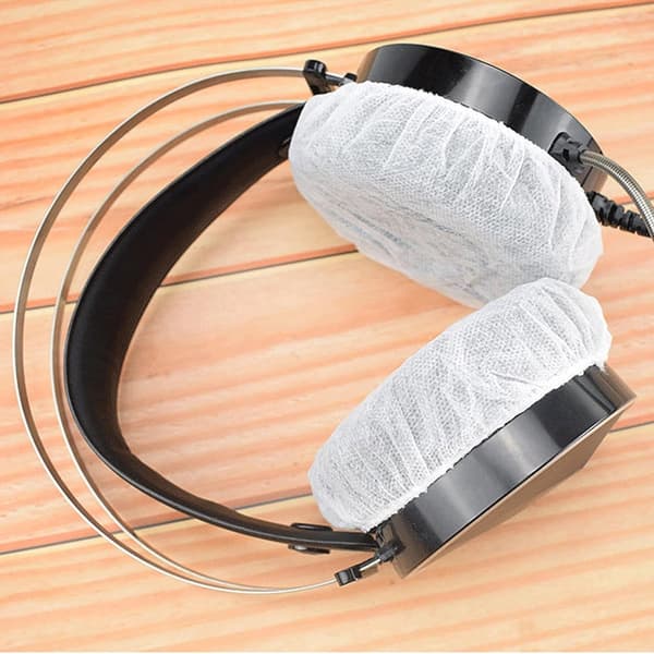 Elastic Hygienic Headphone Covers - 100-pack - Non-woven Fabric Headphone Covers