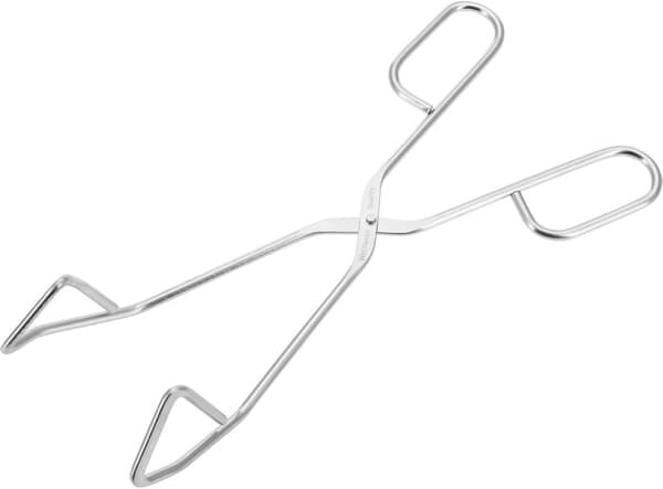 3-delars grill- och stekset tänger rostfritt stål längd 24 cm silver