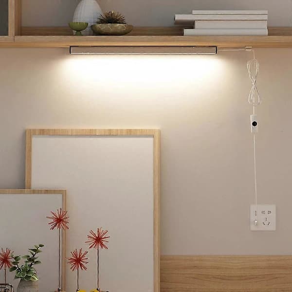 LED-underskabsbelysning, 30 cm lysskinne, hvid 6000K