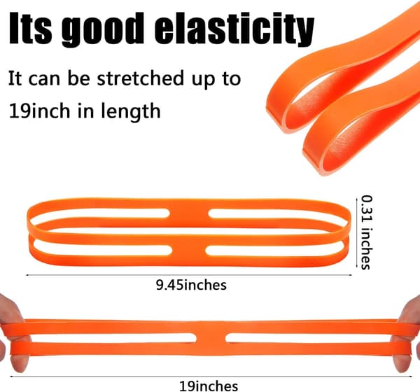 Tum H-Band Silikongummiband, Blandade Färger, Elastiska Gummiband för Böcker, Kameror, Konst, Matlagning, Inslagning, Sport, Väskor (Multi-Co