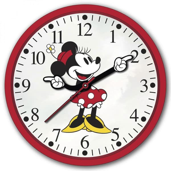 Minnie Mouse Retro-kellokäsi 10 \" seinäkello