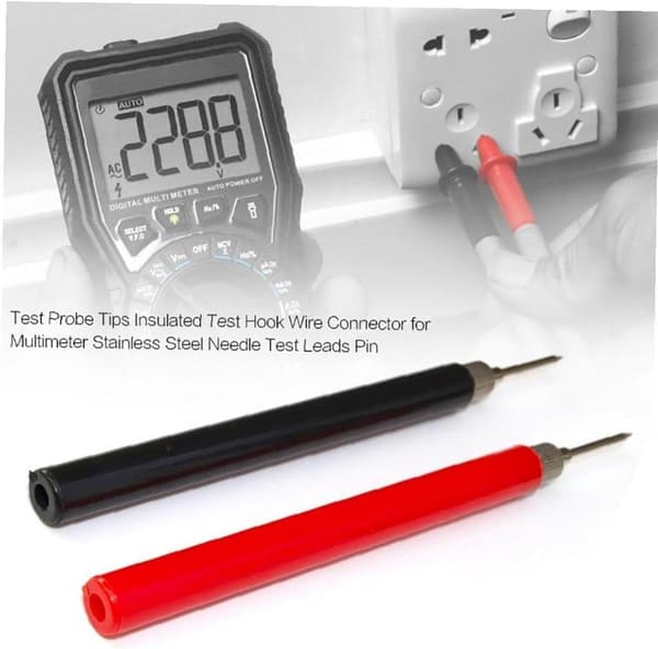 Multimeter -teststift 4pcs 2mm Testsonden Nadelspitze Edelstahlstift -stiftsonden Für Voltmeter -