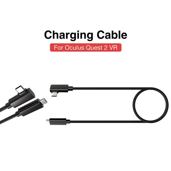 USB C till Typ C 3.1-kabel Virtual Reality Headset Link-kabel kompatibel med Oculus Quest 2 VR