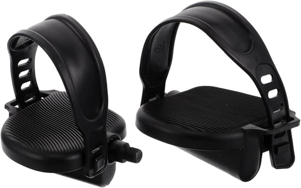 Exercise Bike Pedals with Adjustable Straps and Quiet Operation