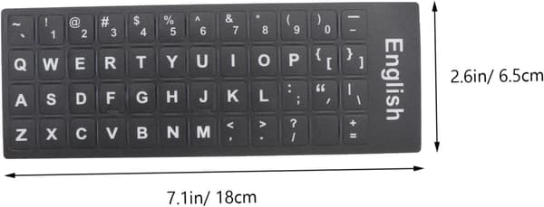 Keyboard Stickers for Laptops 10 pcs Universal Computer Protection Multilingual Layout Easy to Apply Clean the Keyboard