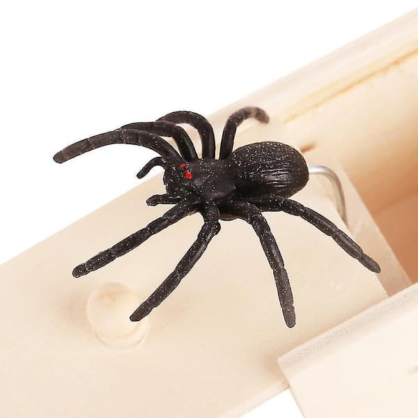 April Fool's Day Box Prank Creative Gift Parody Horror Toy Wooden Box Spider
