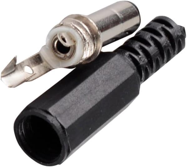 10-pakning 5,5 mm x 2,5 mm DC-kontakt hannplugg lodding på DIY tilpasset strømadapter