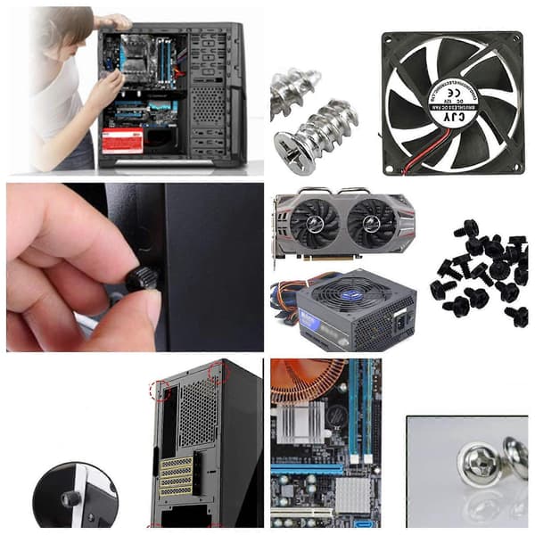 330 stk. DIY Bundkort PC Personlig Computer Montering Chassis Blæser Håndskrue Bolt Afstandsstykke Sæt