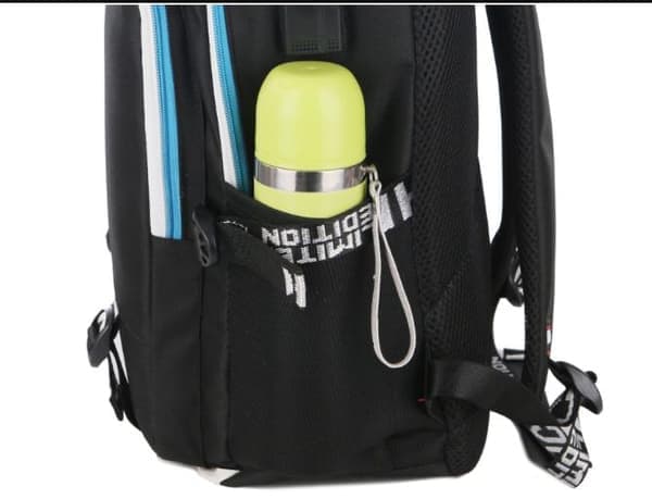 Fortnite Backpack - Waterproof School Bag with USB and Headphone Jack Black
