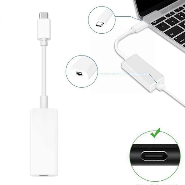 Thunderbolt 3 - Thunderbolt 2 -sovitin tyyppi C -kaapeli USB MacBook Air Prolle