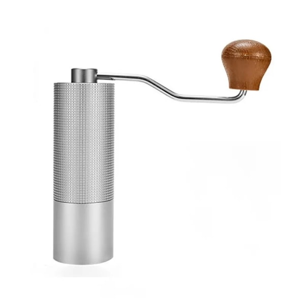 CNC 420 Rustfrit Stål Konisk Burr Manuel Kaffeekværn Dobbelt Leje Positionering