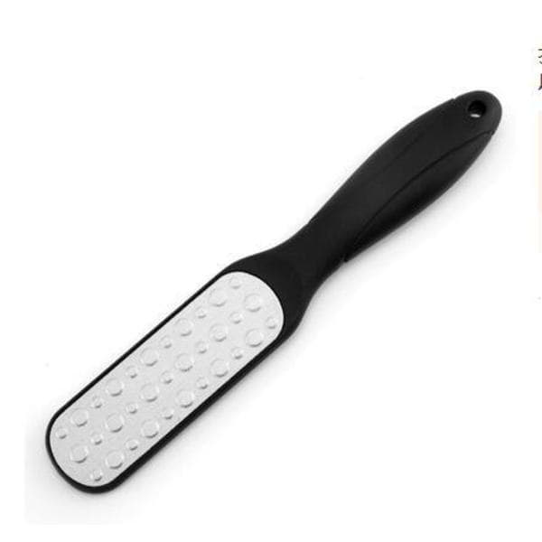 Fodfil i rustfrit stål Sort Sort