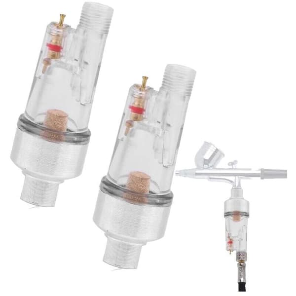 2 stk Mini Luftfilter og Vannutskiller 9.51mm(1/8) for Airbrushes