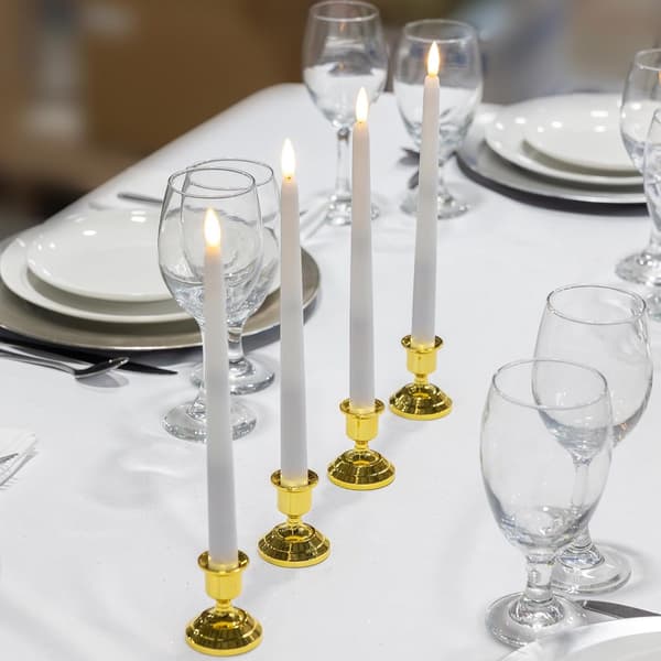 Candle - 6 pieces - LED - candle - Halloween - Tealight - With remote control - movable flame - dimmable - timer function