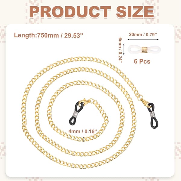 Brillekjede color_name Gold