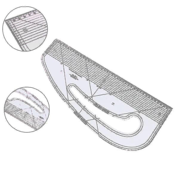 Til Mønstermagere Modedesign Lineal Multifunktionel Beklædningsfremstilling Markeringskurve Lineal