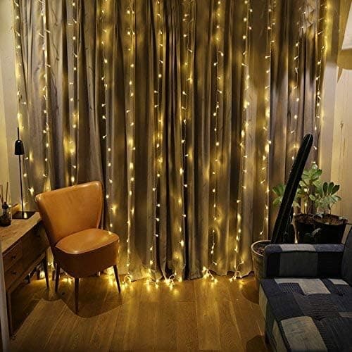 Varmhvit lyslenke 20m 200LED, USB åtte funksjoner + fjernkontroll