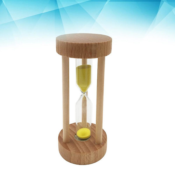 3 Minutters Tre Sandklokke Timer Gul Sandklokke Klokkestol Bord Dekorasjon Gul Yellow
