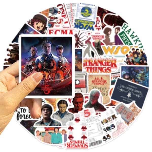Stranger Things Sticker Pack | Graffiti Style Decals | Fan Art Decorative Stickers *Model 2-50 PCS*
