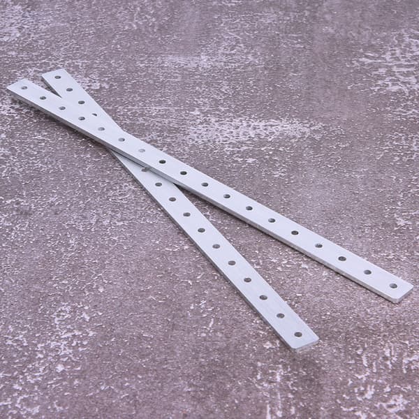 2 stk 288 mm aluminiumsplade til Pitsco Tetrix Robotics reservedele
