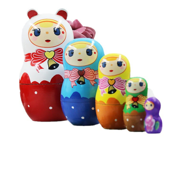 pesiviä nukkeja, 7 kpl, sarja venäläisiä nukkeja Venäläinen nukke 7 kpl maalattua puuta käsintehty,, lahjat, lelut