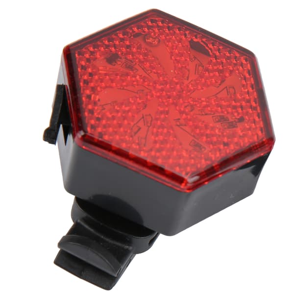 USB Rechargeable Hexagon Bicycle Taillight Flashing Safety Warning Light