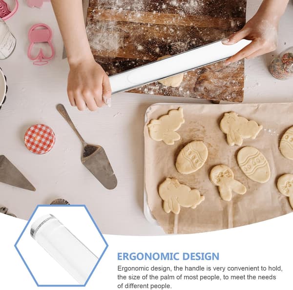 Akryl Multifunksjonell Rett Kjevle Ergonomisk Design Kakedeigskjevle