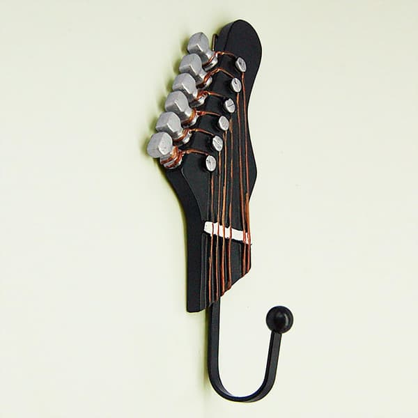 Guitar Coat Rack, Piano Hooks Coat Rack, Wall Mounted Wooden Coat Rack