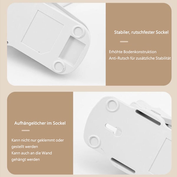 Klemmelampe, batteridrevet læselampe, natbordsklemmelampe, batterilampe med 3 lysstyrker, USB-opladelig