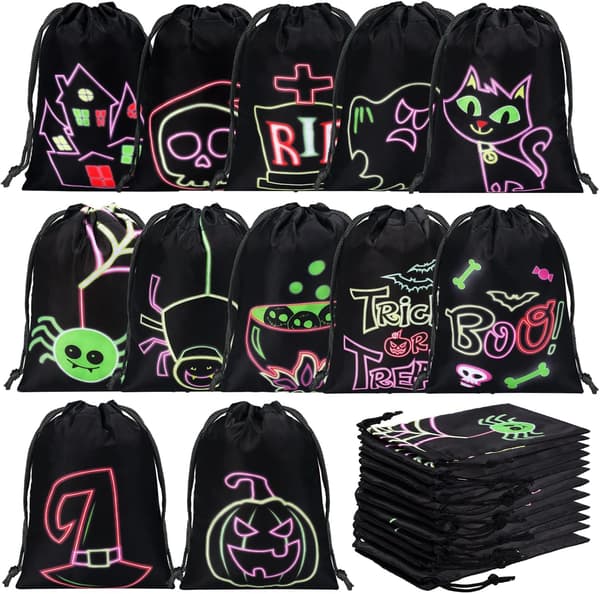 24 st Halloween-dragskoväskor Spökfestpåse size_name 1.57 Inch