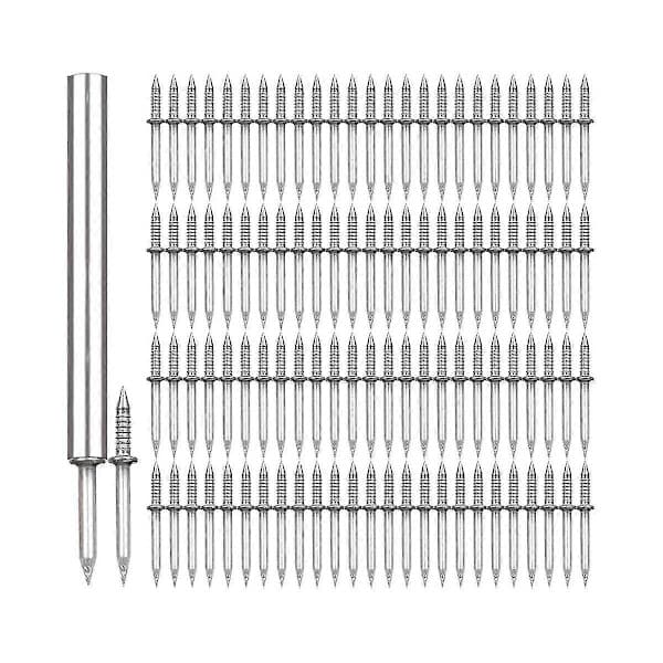 Baseboard Wood 200pcs Double Head Baseboard Wire Seamless Nail No Trace Nails Horn Nails