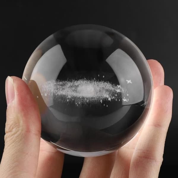 Crystal Ball - Unspecified - Galaxy - 8 cm - Crystal Glass - Home Decor