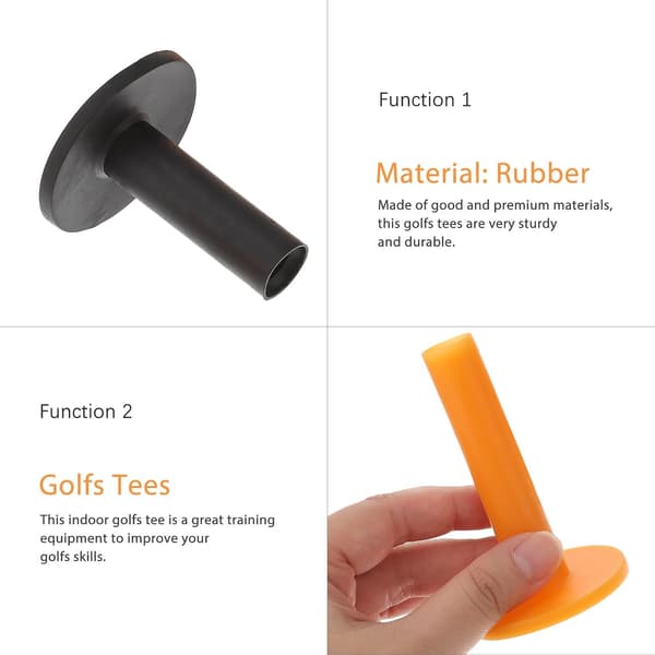 9 stk. gummi golftees sæt 88 mm 70 mm 60 mm til driving range træning indendørs golfmåtte