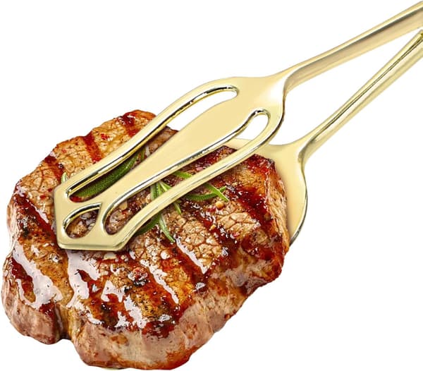 3-pakning vintage serveringstang til fest, 8,5 tommer buffetsalat