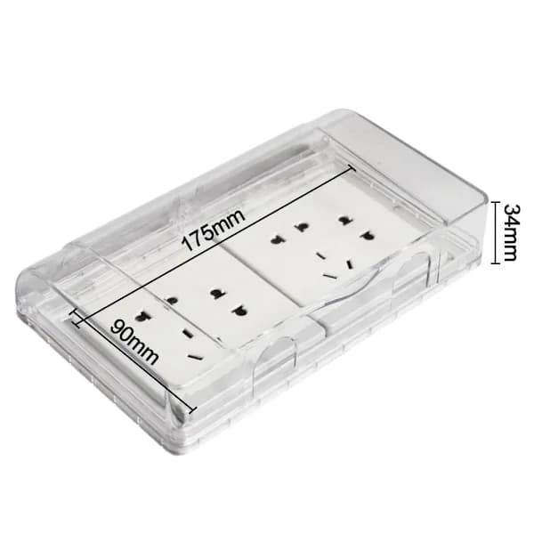 Switch Protection Cover Socket Waterproof Box WHITE white