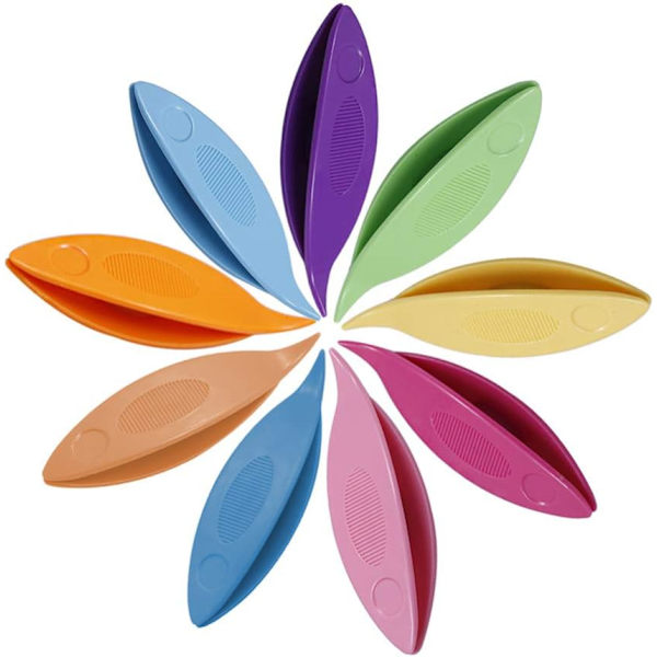9 stk Plast Tatting-skyttelbåter Bølgeveving Sy-skyttelbåter Verktøysett for Håndverk DIY Blonder (Blandet Farge) Tatting-sett