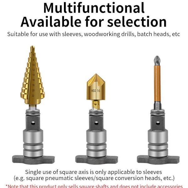 2-pack Ersättnings-Impact Block Anvil Nyckel Stiftdrivare Spindel Hammare Elektrisk Borstlös Adapter Nyckelaxel