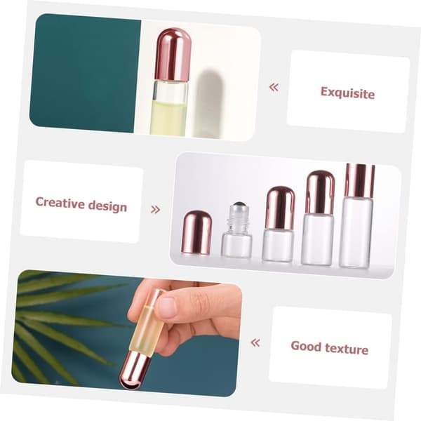 10 tomme glasflasker til parfume æterisk olie rollerball til aromaterapi til rejser og DIY-duftprojekter
