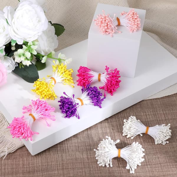 1050 stk. mini blomsterstøvbærere, 3 mm støvbærere for