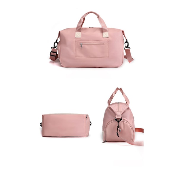 Sportväska med skofack och våtfack, unisex Pink