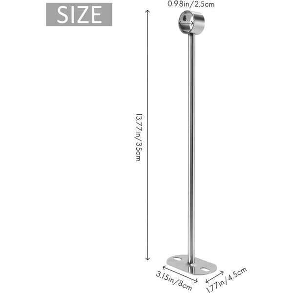 Pipe Bracket for 25mm Rods - 2-pack (350mm) with Flange Bushings-FA-