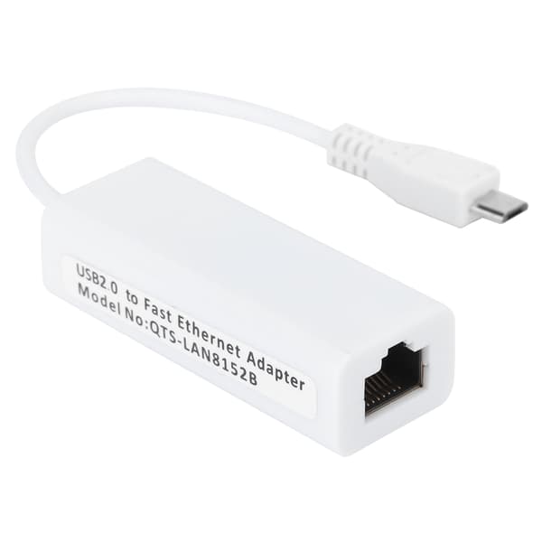 Nettverkskortadapter Micro USB til RJ45 Ethernet-port for Raspberry Pi Zero 1.3/W Hovedkort