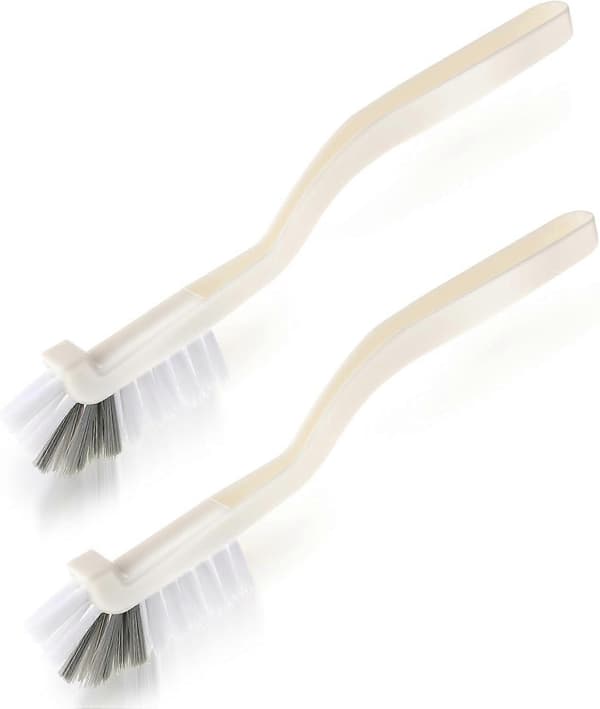 2 Pieces Cleaning Scrub Brushes, Kitchen Scrubber Dish Brush Right Angle Cleaning Brush with Stiff Bristles