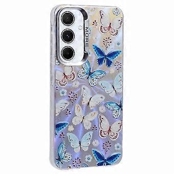 Case for Samsung Galaxy S25+ Laser TPU+PC Phone Case Electroplated Butterfly Pattern-AB4 AB4 AB4