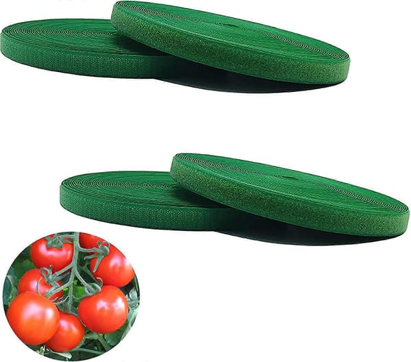 Växttejp, Trädgårdstejp, Återanvändbar Växttejp, Kardborreband, Mjuk Växttejp Växtstöd, Tomattejp, Vintertejp, 5m Längd x 4st