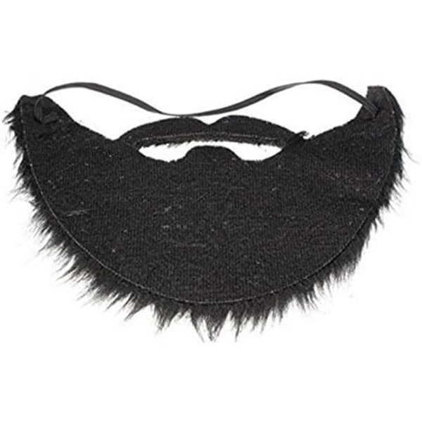 Mustaches Selvklæbende - Kostume Fest Mand Mand Falsk skæg Overskæg Sort (1 stk)
