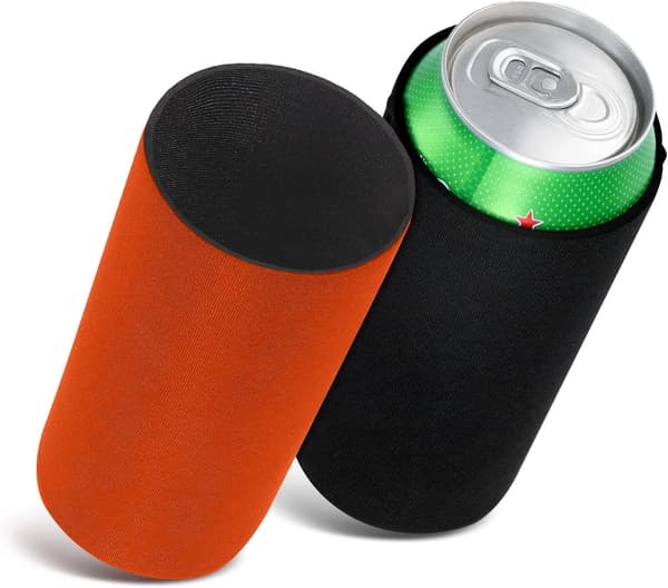 2x Sort-Orange Dåsekølere til 500ml Dåser - Parti B-XF25-