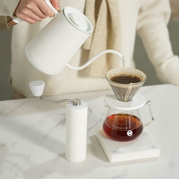 Manuell Kaffeekvern med 25g Kapasitet, CNC Rustfritt Stål Konisk Kvern, Intern Justerbar Innstilling, Dobbel Lagring, Fransk Presse Kaffe for Håndkvern Gave