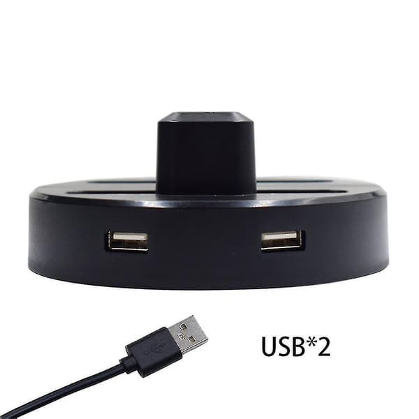Multifunksjonell lader 4 ladestasjon Dock for Nintendo Switch-kontrollere - Svart