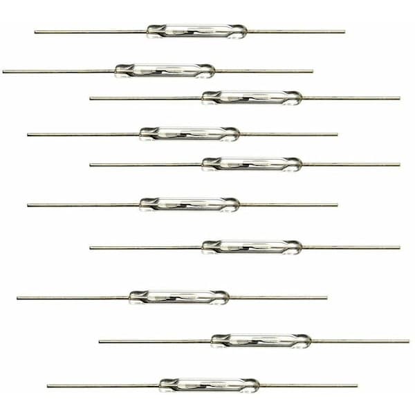 10 st Reed Switch 14mm x 2mm Miniatyr Reed Switch Längd 44mm
